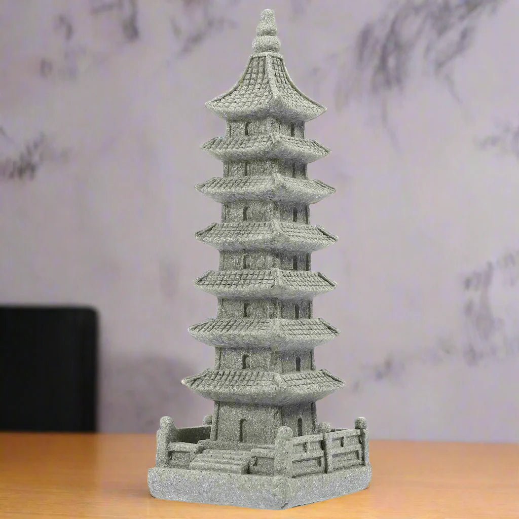 ATELIER-TIBET Statue Japonaise d’Ornement en Pierre Naturelle | Décoration Zen Intérieure & Spirituelle