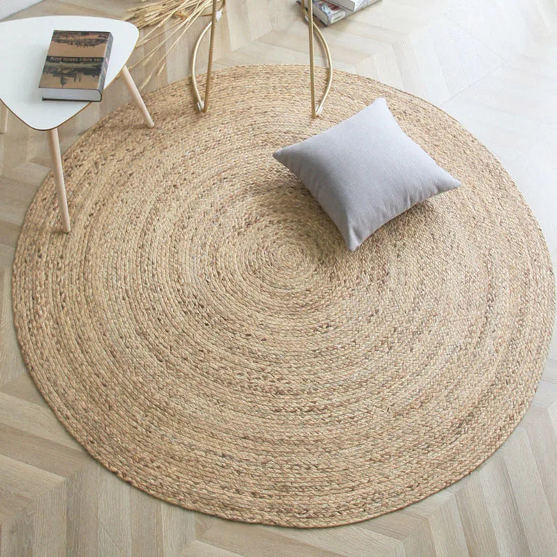 ATELIER-TIBET – Tapis Rond Japonais en Jute Naturelle