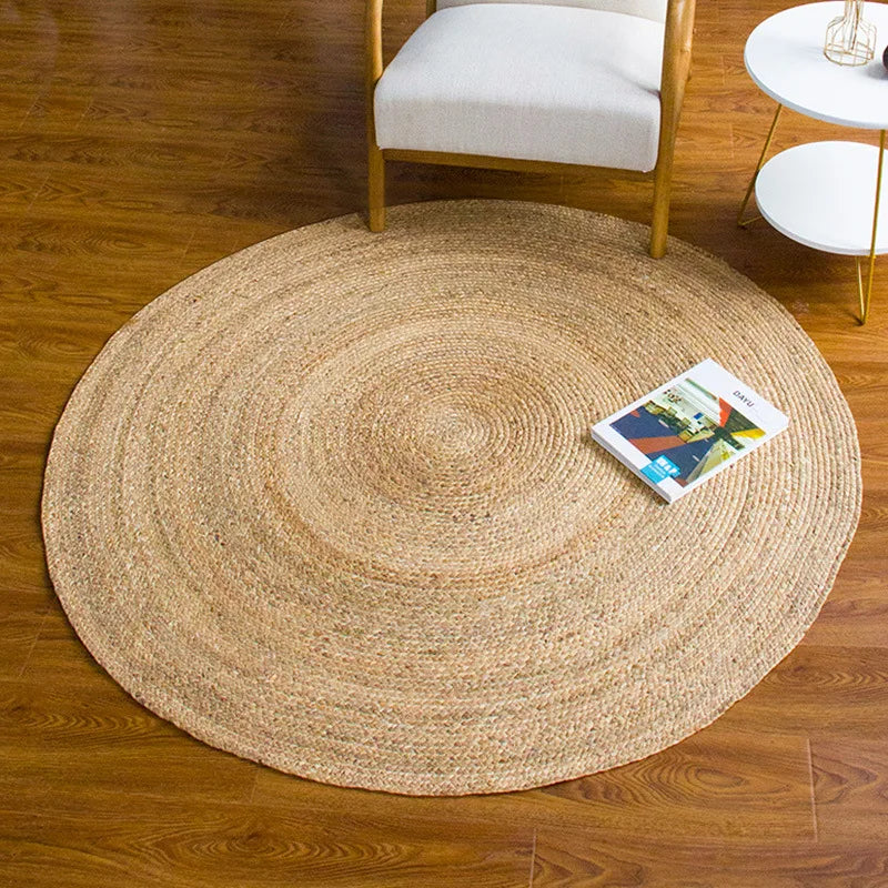 ATELIER-TIBET – Tapis Rond Japonais en Jute Naturelle