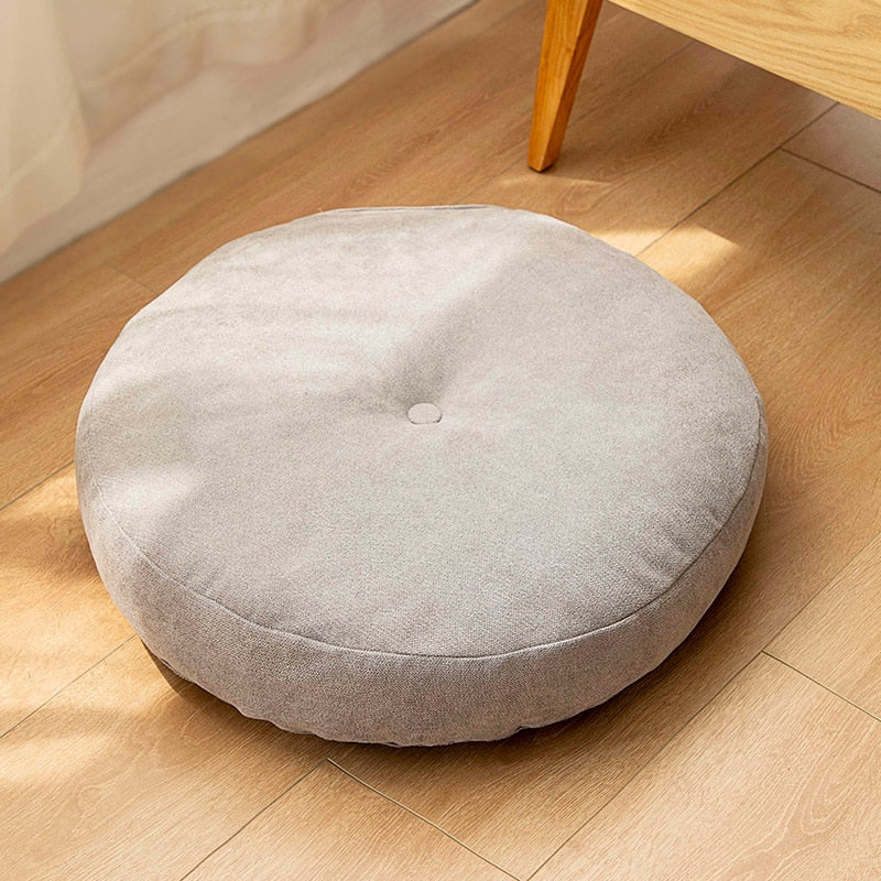 ATELIER-TIBET — Coussin Japonais de Sol Rond 47 cm | Confort Durable & Esprit Zen