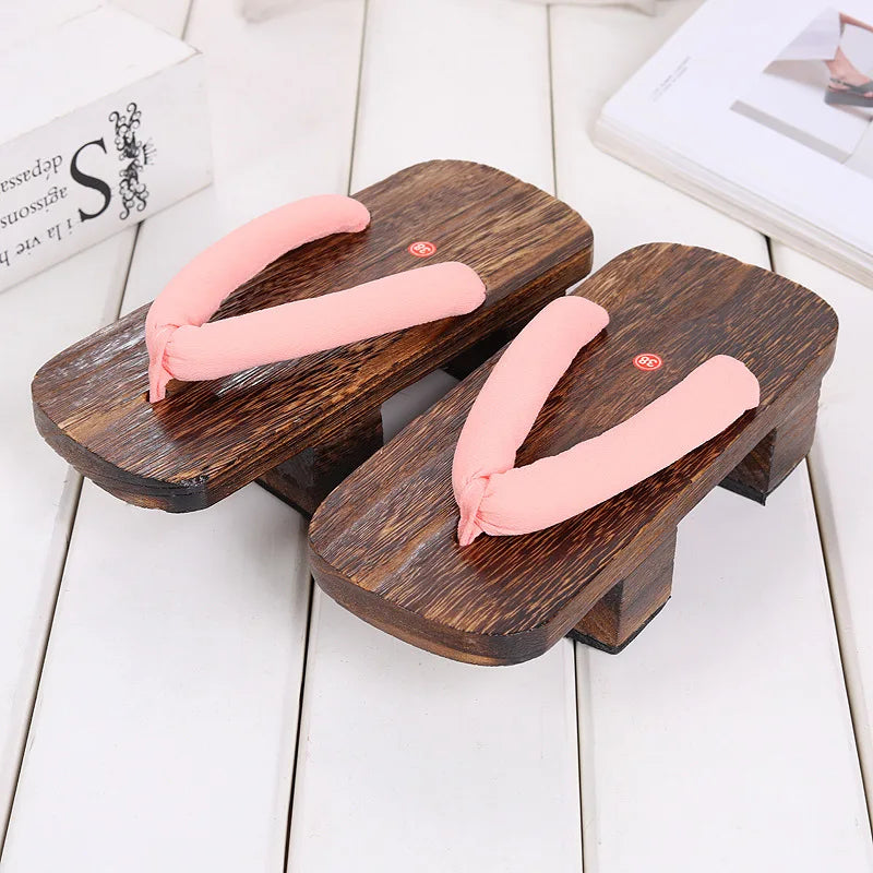 ATELIER-TIBET – Geta Sandales Japonaises Traditionnelles en Bois & Tissu