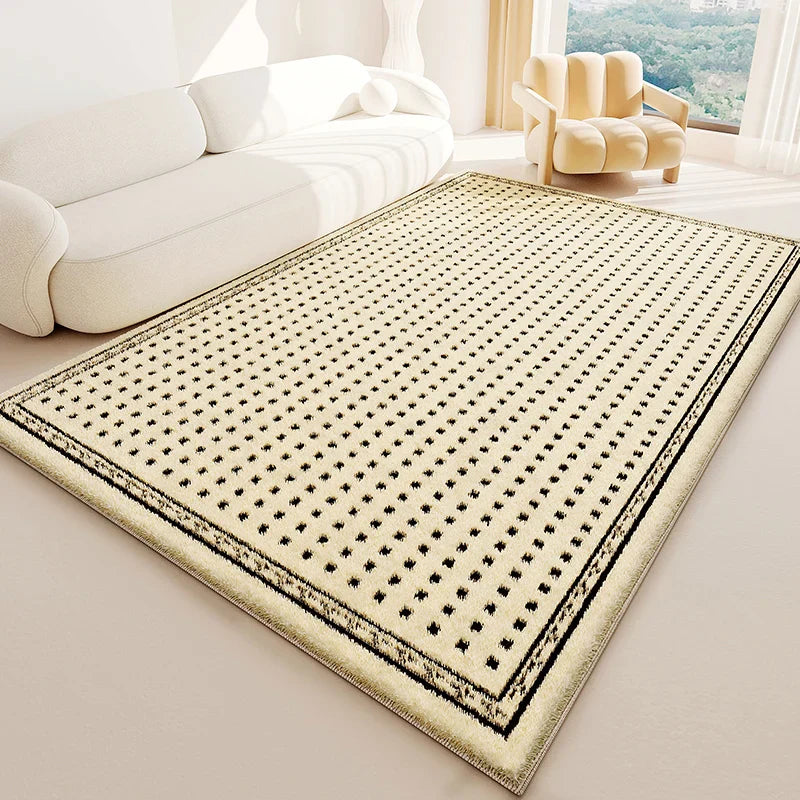 ATELIER-TIBET – Tapis Japonais Wabi Sabi Crème en Peluche Douce