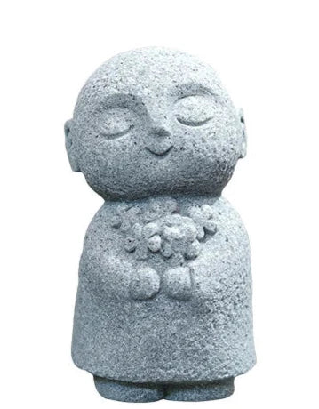 ATELIER-TIBET Statue de Moines Japonais en Pierre Décoration Zen Spirituelle