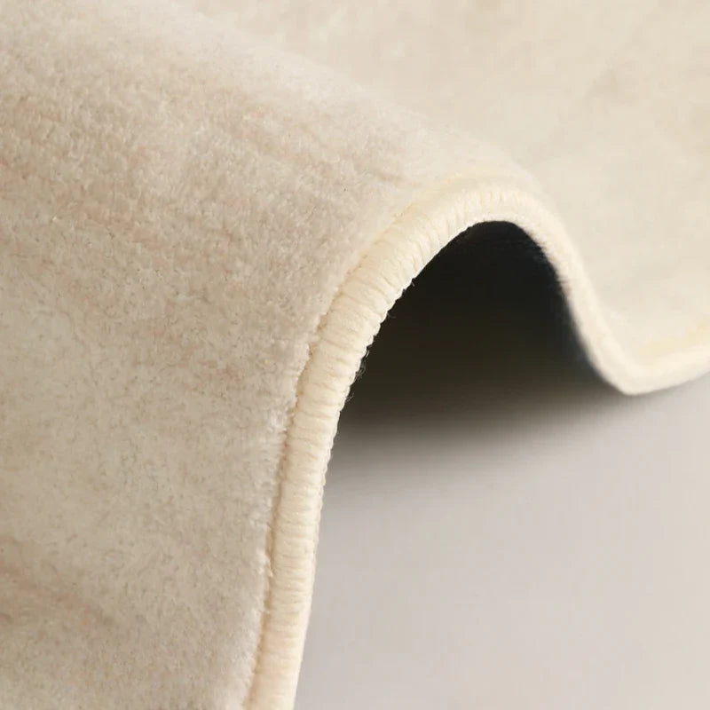 ATELIER-TIBET – Tapis Rond Japonais Wabi Sabi Crème Antidérapant