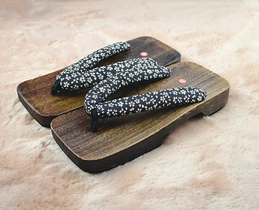 ATELIER-TIBET – Geta Japonaise Moderne en Bois & Tissu