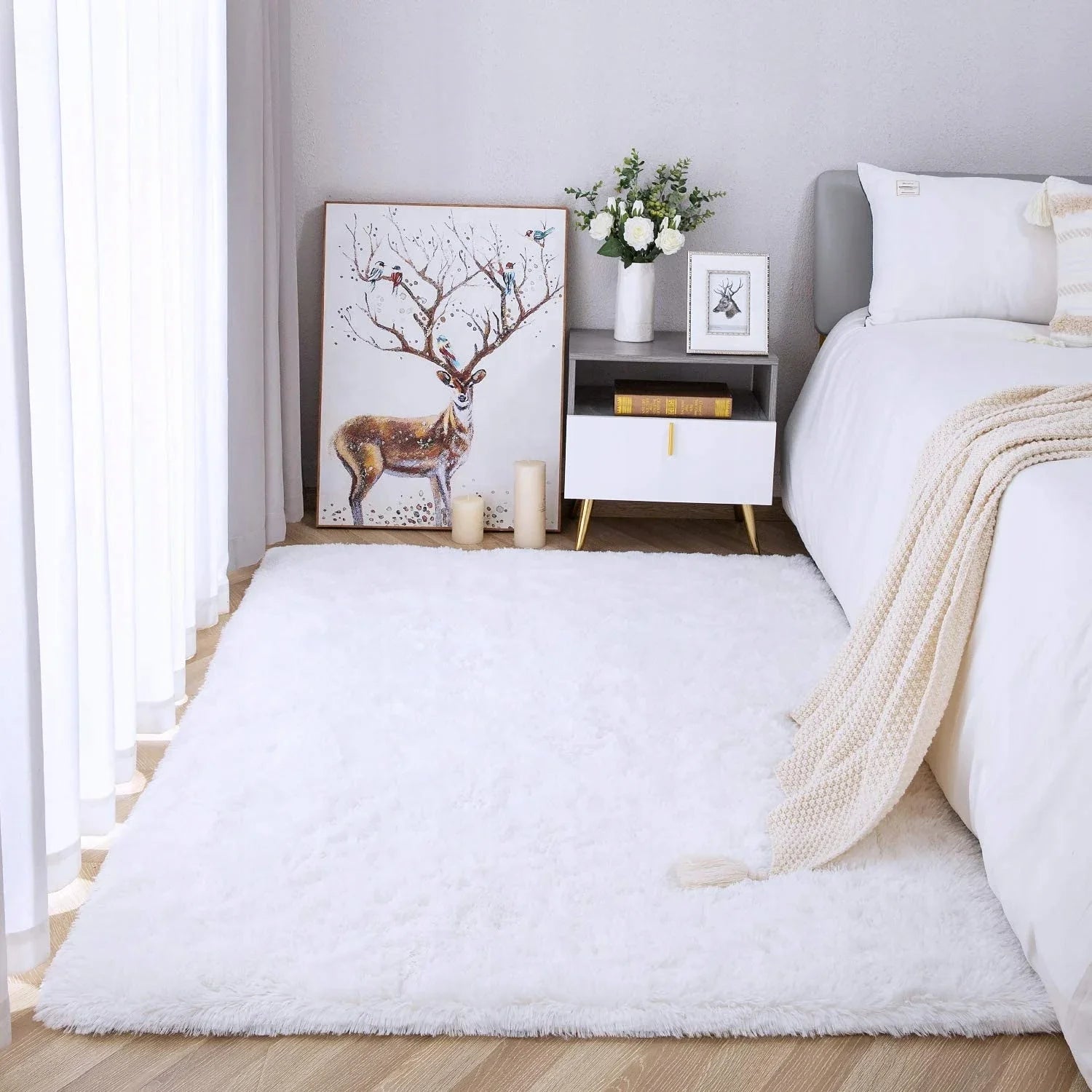 ATELIER-TIBET – Tapis Japonais en Fourrure Douce | Luxe Cocooning & Élégance Intemporelle