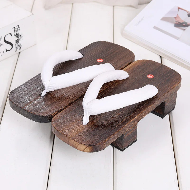 ATELIER-TIBET – Geta Sandales Japonaises Traditionnelles en Bois & Tissu