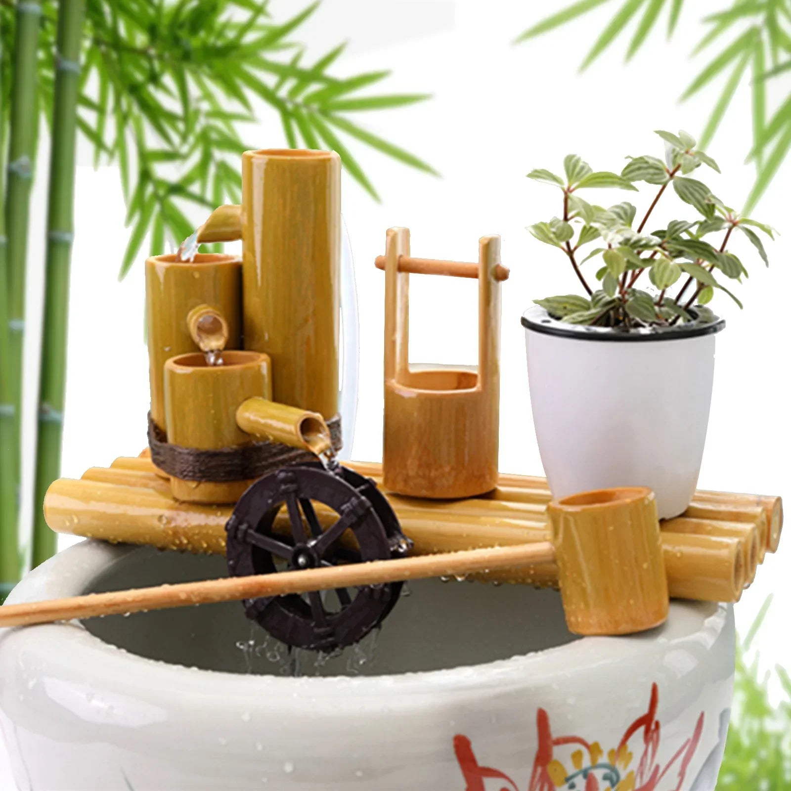 ATELIER-TIBET – Fontaine Japonaise Apaisante en Bambou