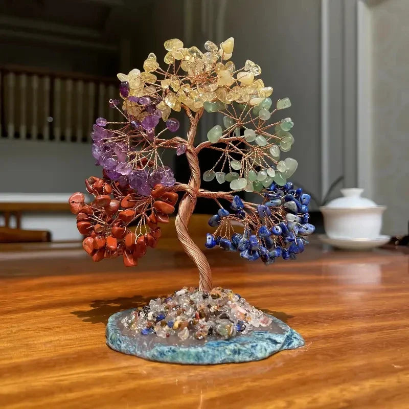 ATELIER-TIBET – Arbre du Bonheur en Pierres Naturelles décoratives