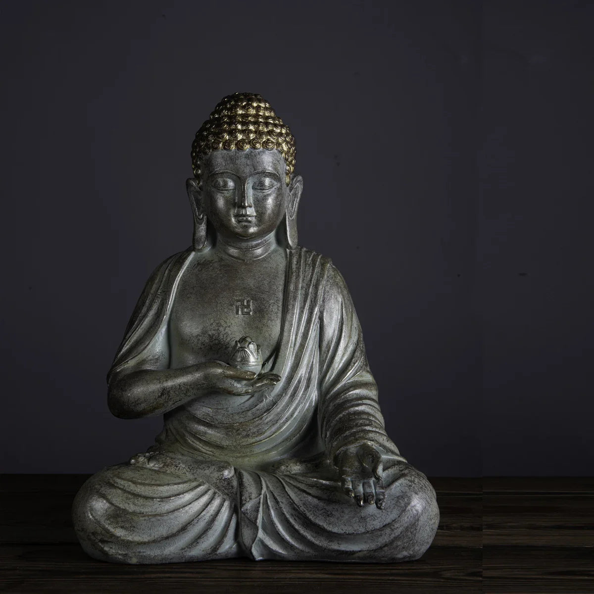 ATELIER-TIBET Statue Japonaise en Pierre de Wildoda | Sculpture Zen Décorative Intérieur & Jardin