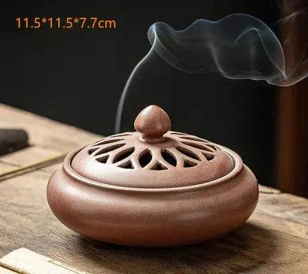 ATELIER-TIBET – Brûleur d’Encens en Céramique Zen, Élégance & Sérénité