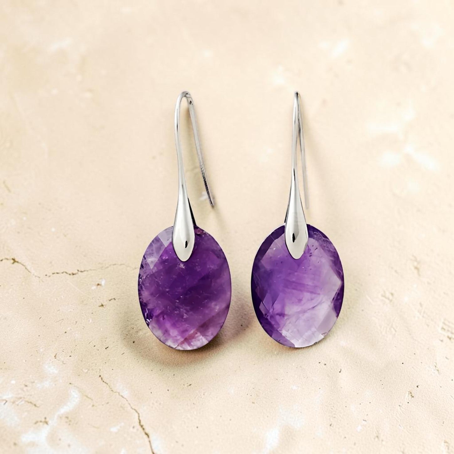 ATELIER-TIBET – Boucles d’Oreilles Elova en Pierre Naturelle