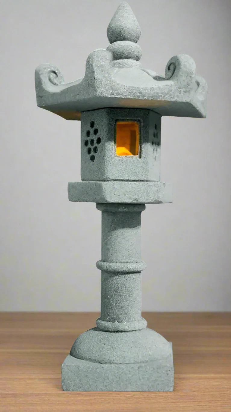 ATELIER-TIBET Petite Statue Japonaise en Pierre | Statue Zen Décorative Intérieur & Jardin