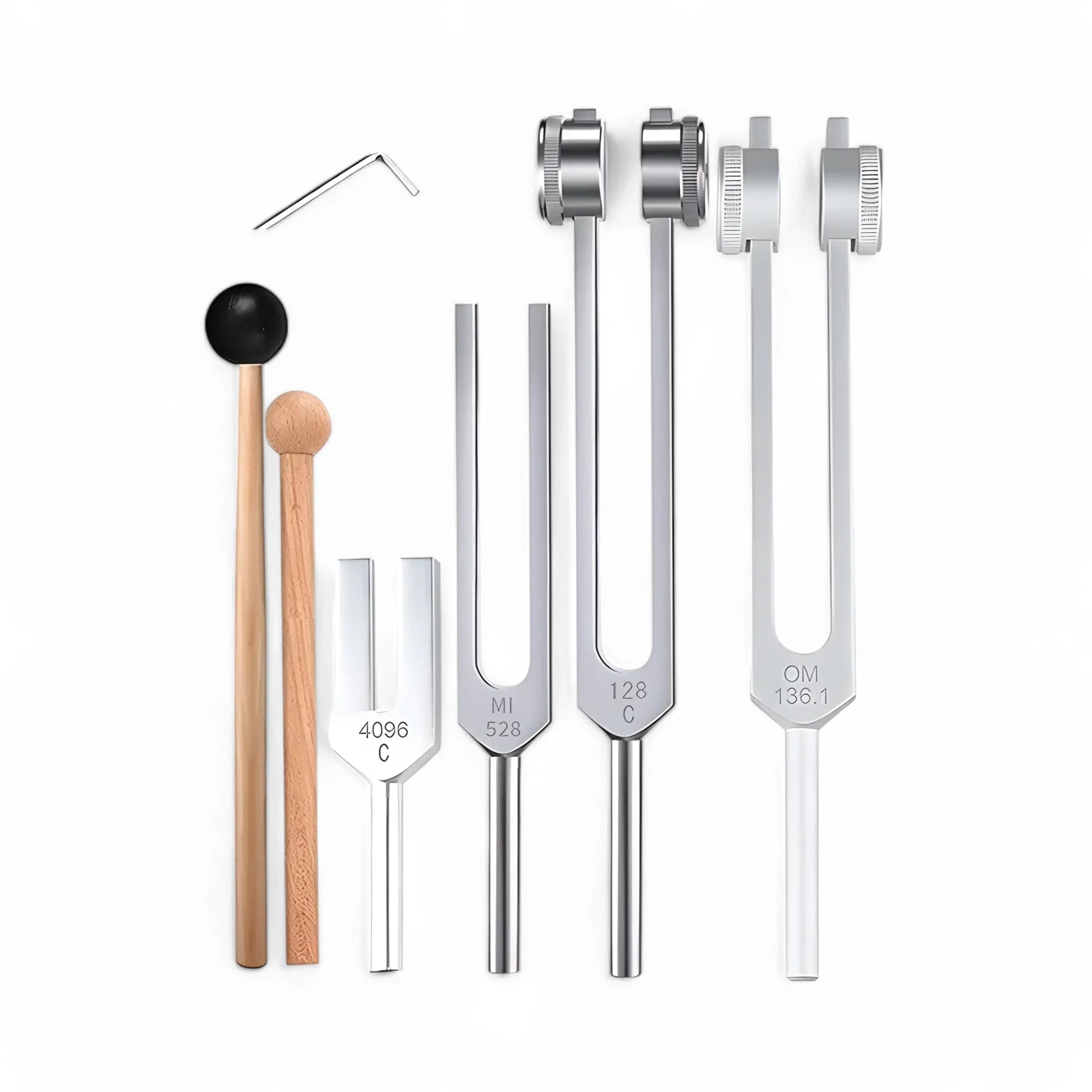 Set de Diapasons Thérapeutiques - 4 Fréquences