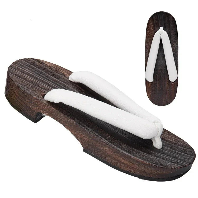 ATELIER-TIBET – Geta Japonais d’Été Femme en Bois Naturel & Coton