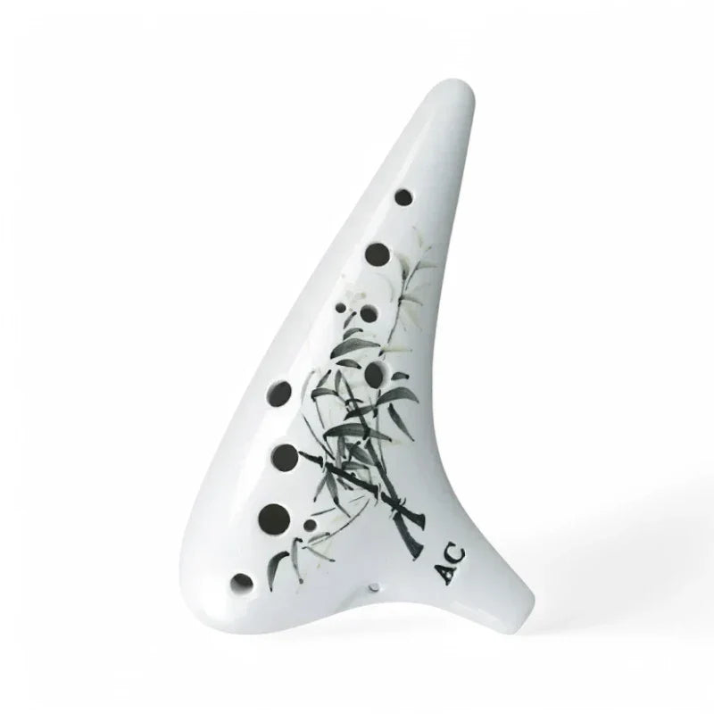 Ocarina Traditionnel en Céramique Peinte