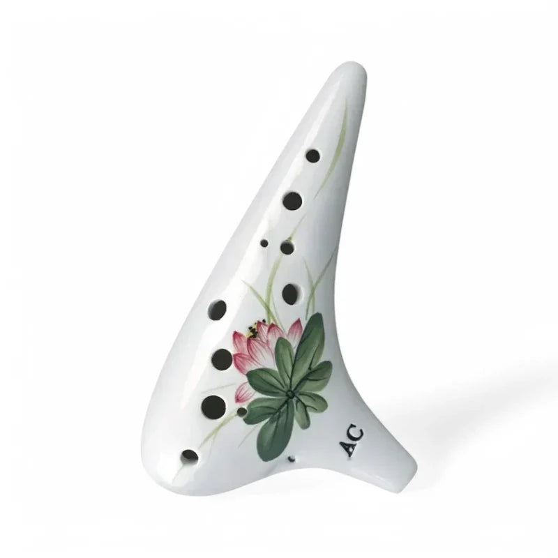Ocarina Traditionnel en Céramique Peinte