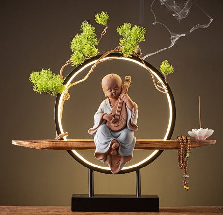 ATELIER-TIBET Encensoir “Équilibre du Bouddha” – Décoration Zen & Rituel Bien-être