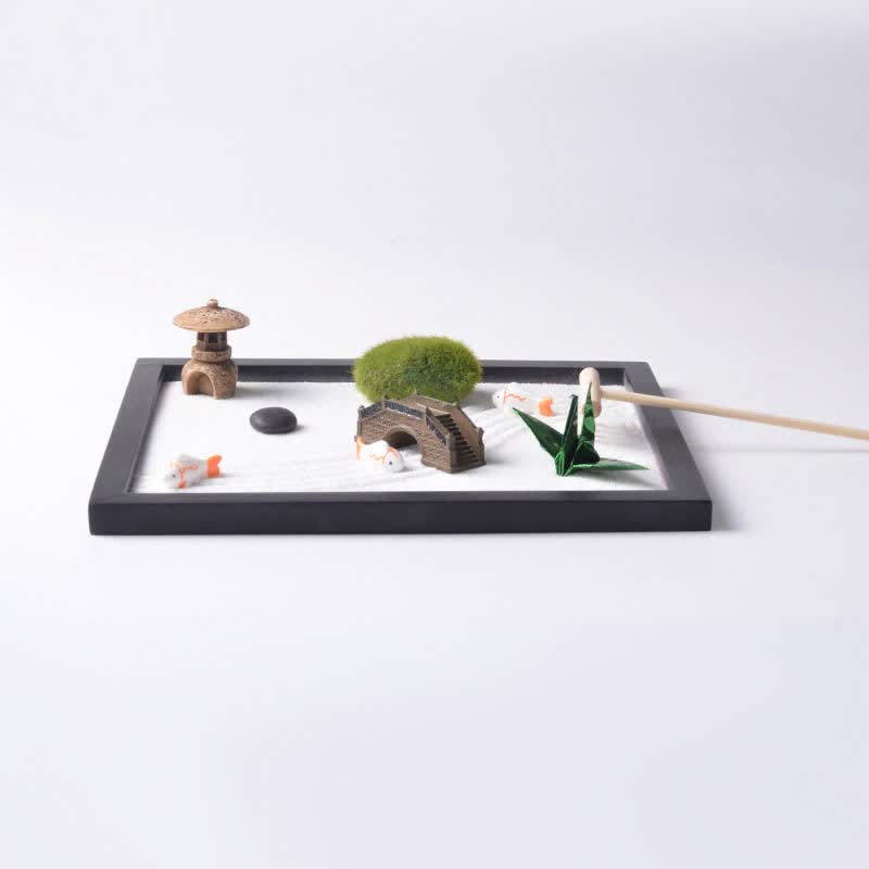 ATELIER-TIBET – Décoration Poisson Koi Zen pour Jardin de Méditation | Sculpture 21,5 cm