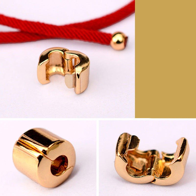 ATELIER-TIBET – Bracelet Pixiu Luck en Fil Rouge ou Noir & Plaqué Or 24 Carats | Abondance & Protection Symbolique