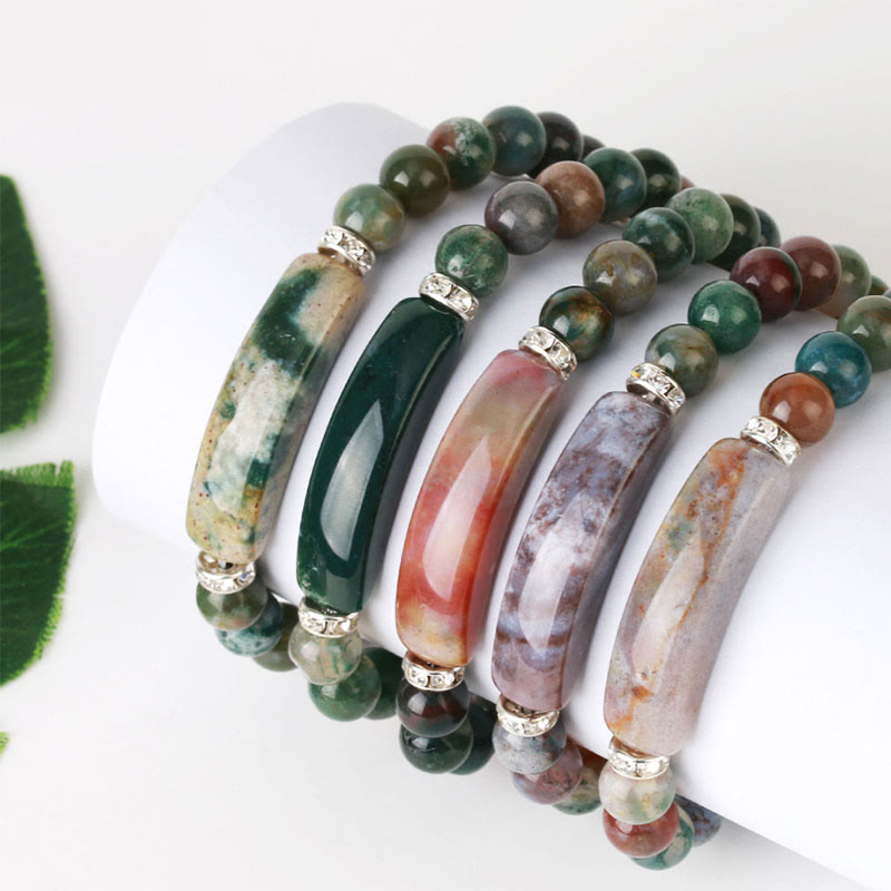 ATELIER-TIBET – Bracelet en Améthyste Naturelle Forme Cœur 8 mm, Perles Artisanales