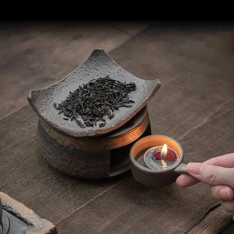 ATELIER-TIBET – Aura Dorée  Diffuseur à Chaleur Douce en Fonte Céramique