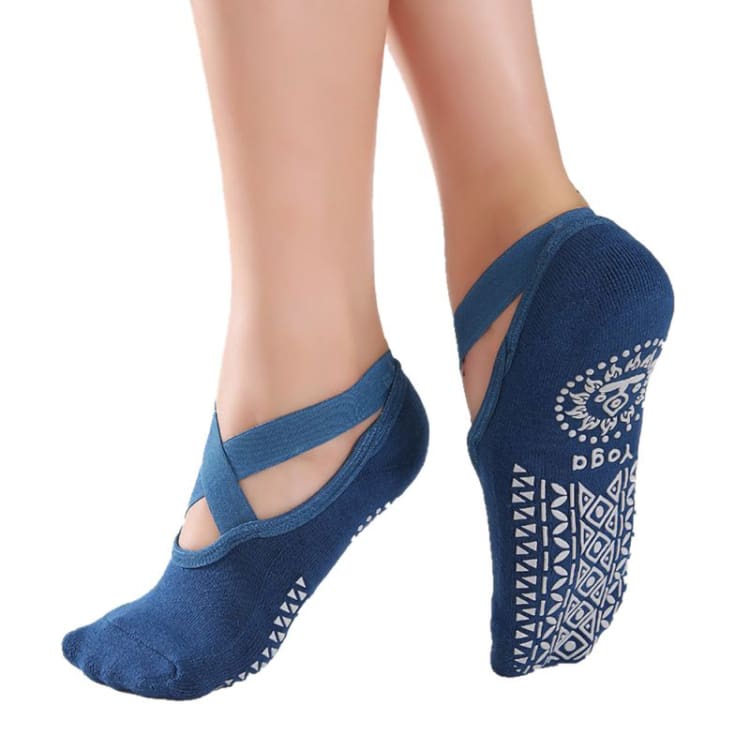ATELIER-TIBET – Chaussettes de Yoga Antidérapantes en Coton Naturel
