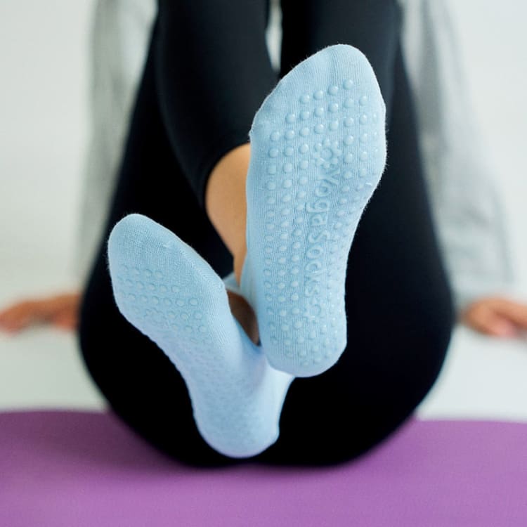 ATELIER-TIBET – Chaussettes de Yoga Antidérapantes en Coton Naturel