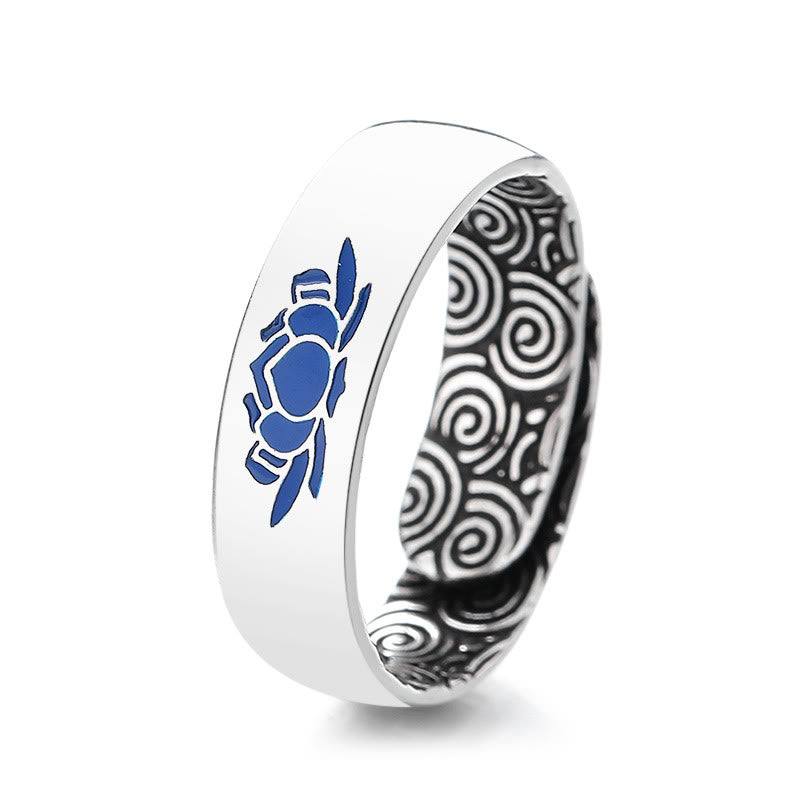 ATELIER-TIBET – Bague Lotus en Cuivre Pur – Anneau Réglable 6 mm – Symbole d’Éveil & d’Harmonie