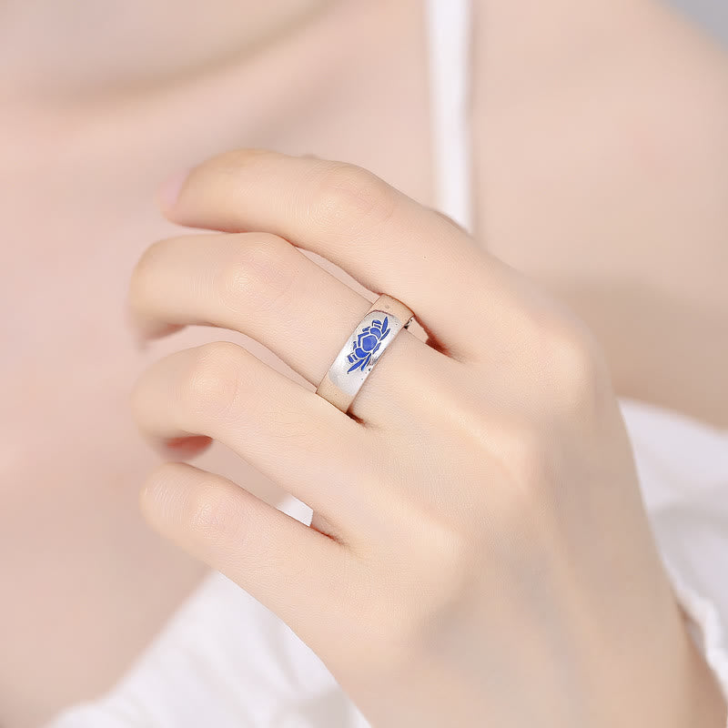 ATELIER-TIBET – Bague Lotus en Cuivre Pur – Anneau Réglable 6 mm – Symbole d’Éveil & d’Harmonie