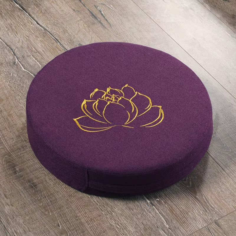 ATELIER-TIBET Coussin de Méditation “Fleur de Lotus” – Assise Confortable & Mobilité Zen