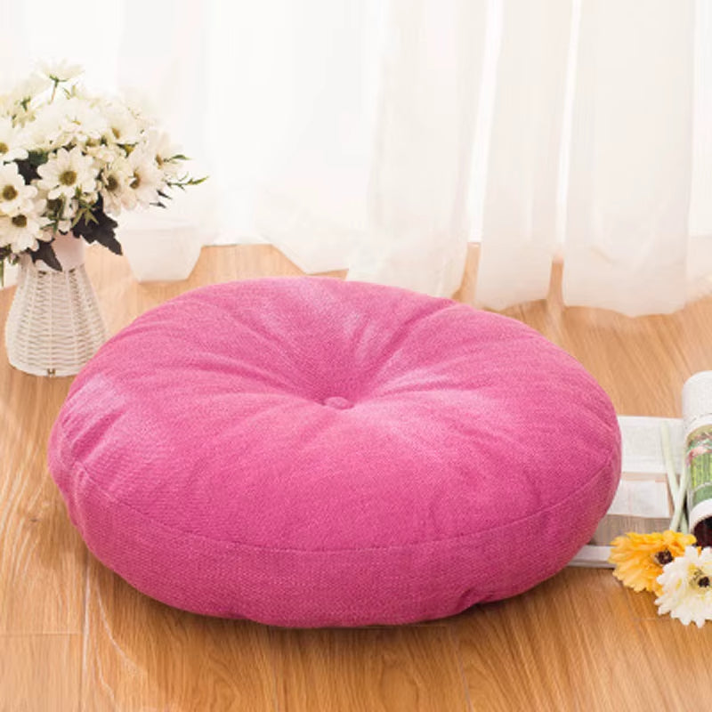 ATELIER-TIBET Zafu Rond Épais – Coussin de Méditation Confort & Soutien