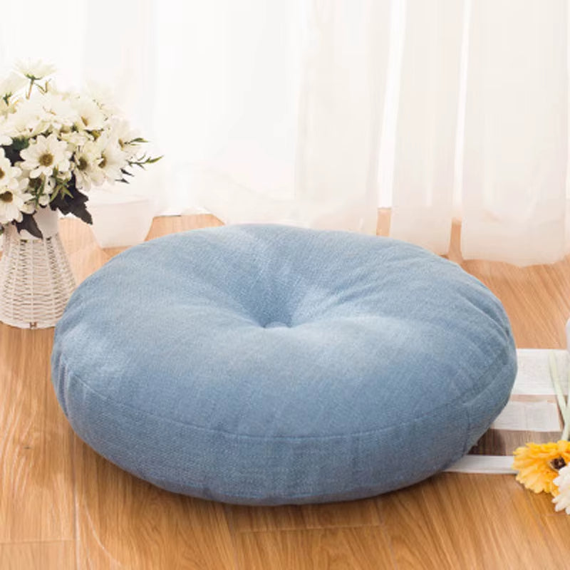 ATELIER-TIBET Zafu Rond Épais – Coussin de Méditation Confort & Soutien