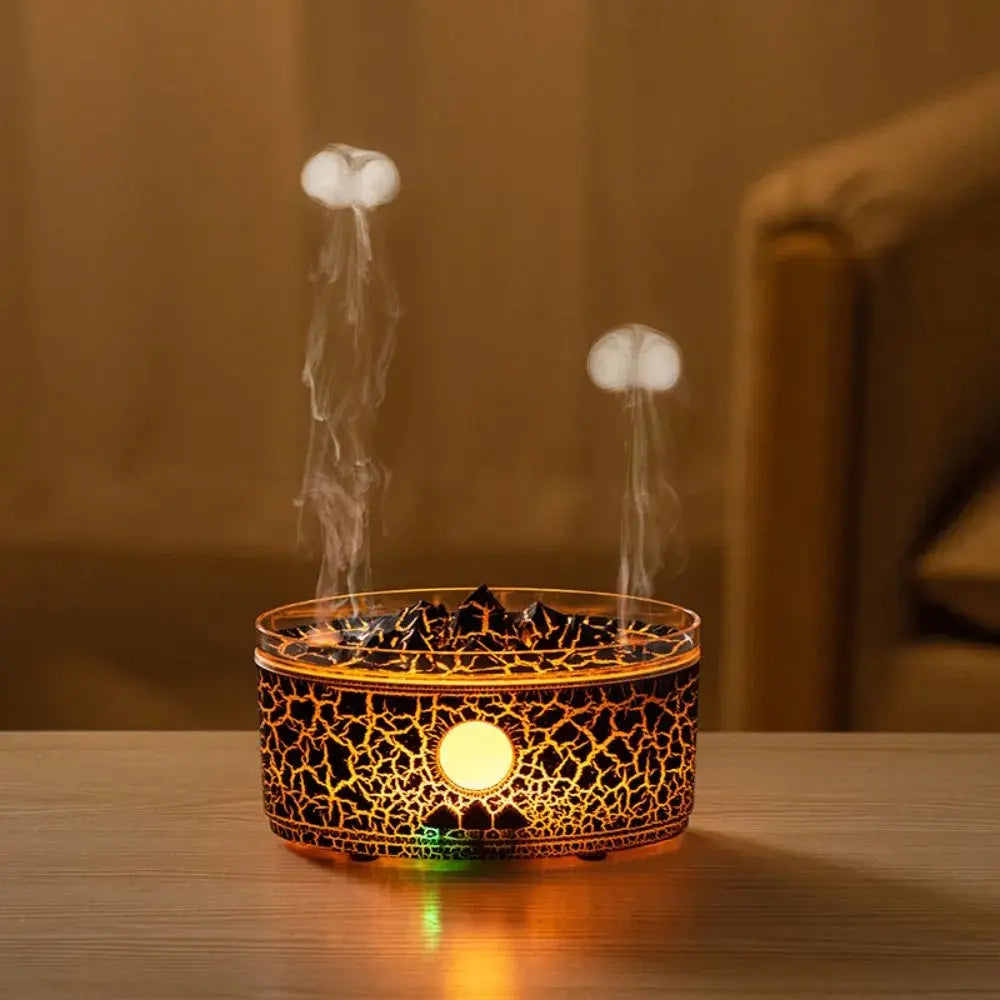 ATELIER-TIBET – Diffuseur d’Huiles Essentielles Effet Volcan LED