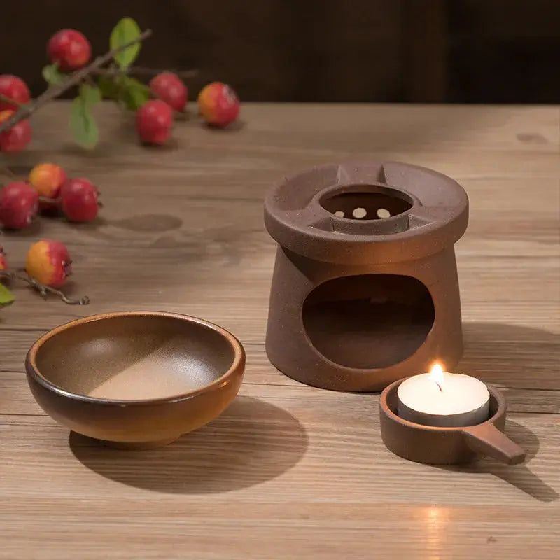 ATELIER-TIBET – Harmonie des Trois Voies Diffuseur à Chaleur Douce en Céramique Japonaise