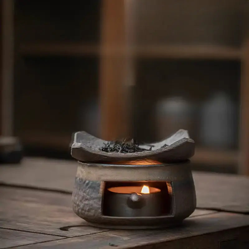 ATELIER-TIBET – Aura Dorée  Diffuseur à Chaleur Douce en Fonte Céramique