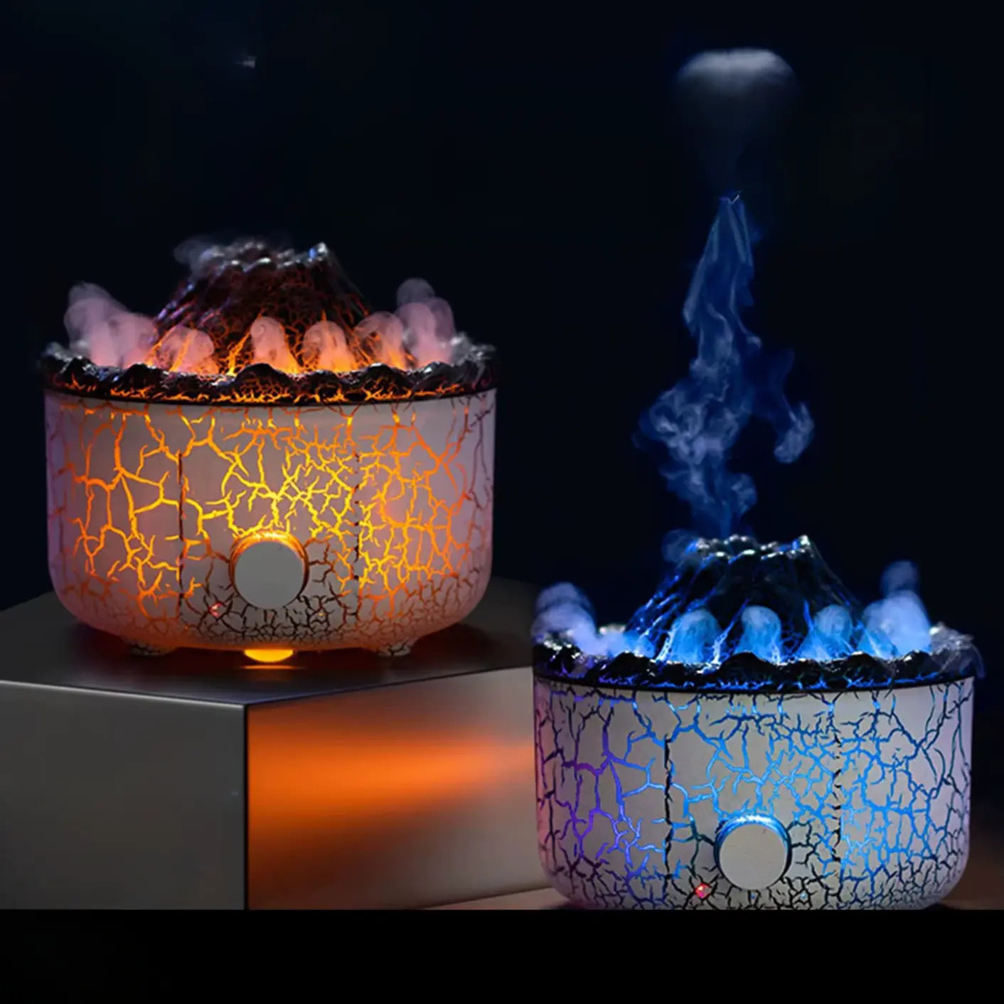 ATELIER-TIBET – Diffuseur d’Huiles Essentielles Effet Flamme Grande Capacité