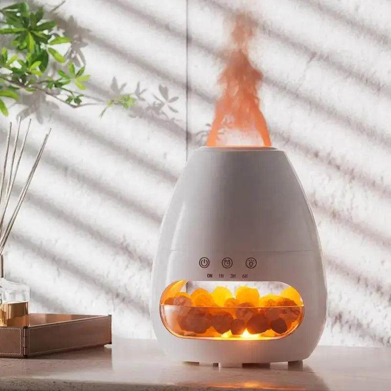 ATELIER-TIBET – Diffuseur d’Huiles Essentielles Flamme & Pierres Naturelles