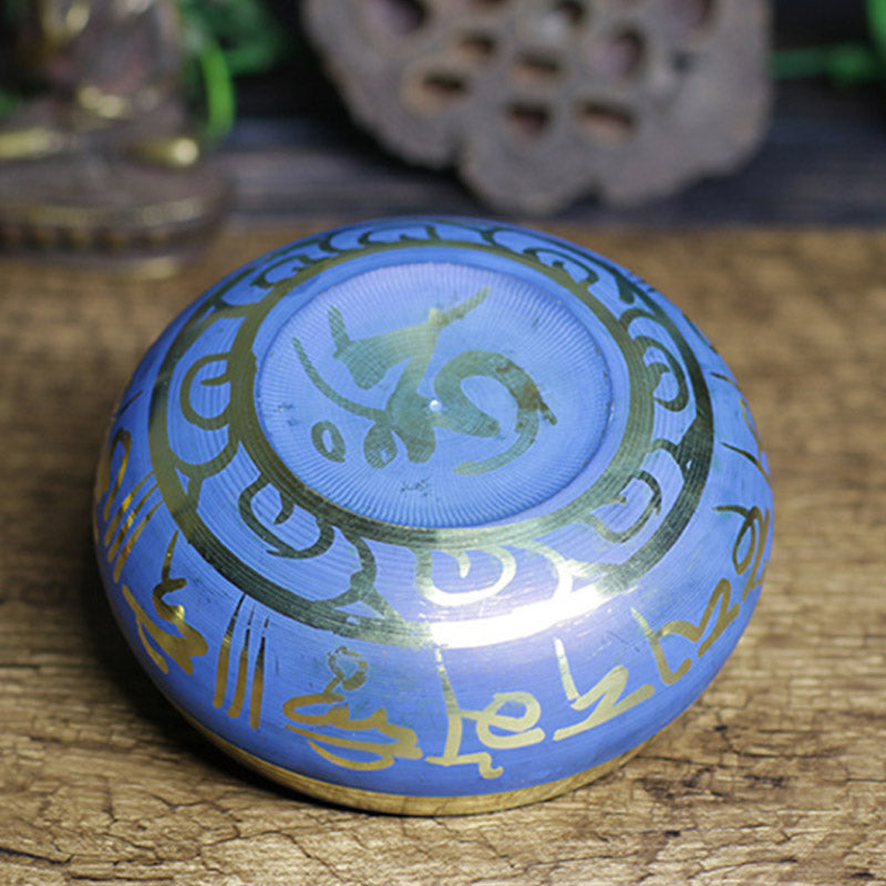ATELIER-TIBET – Bol Chantant Tibétain en Cuivre pour Méditation et Relaxation | 9,5 cm