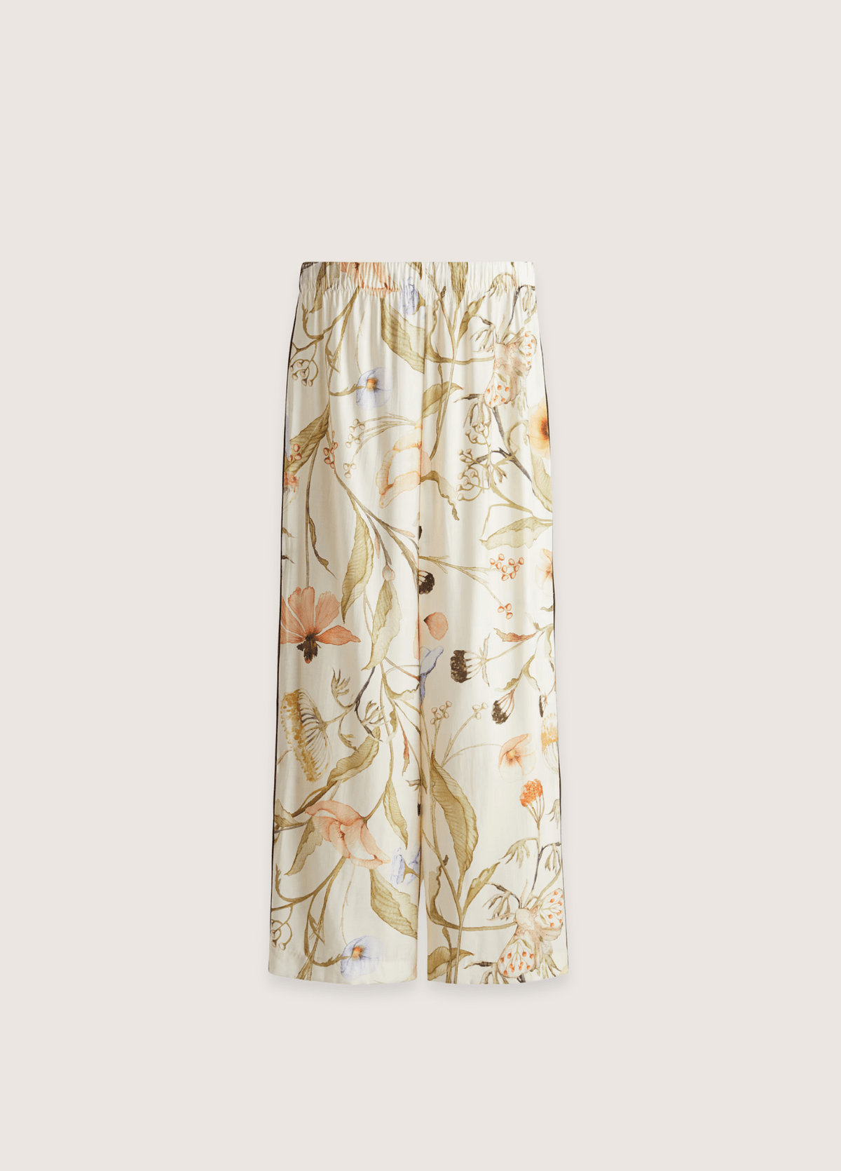 Ensemble kimono femme motif pivoine blanc – Magnolia (pantalon seul)