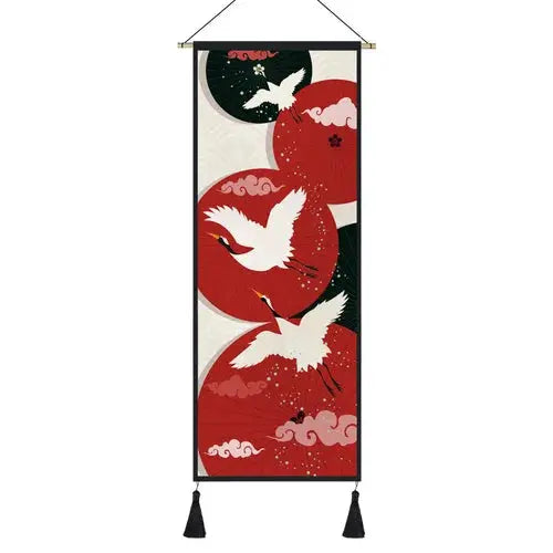ATELIER-TIBET – Kakemono Japonais Traditionnel Zen aux Symboles Nippons