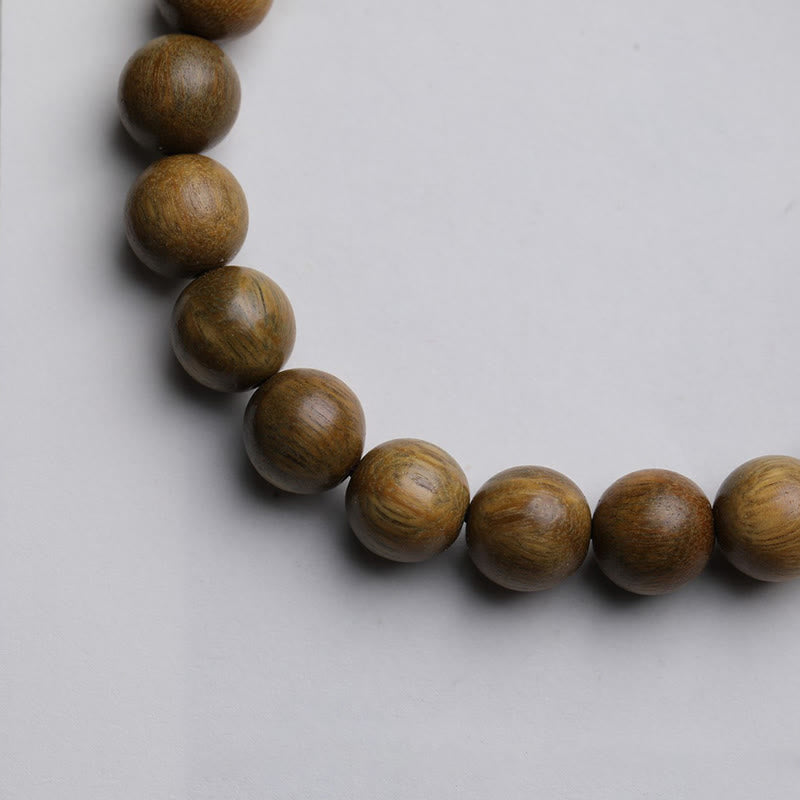 ATELIER-TIBET Bracelet Lotus en Bois de Santal Vert – Sérénité & Ancrage Naturel