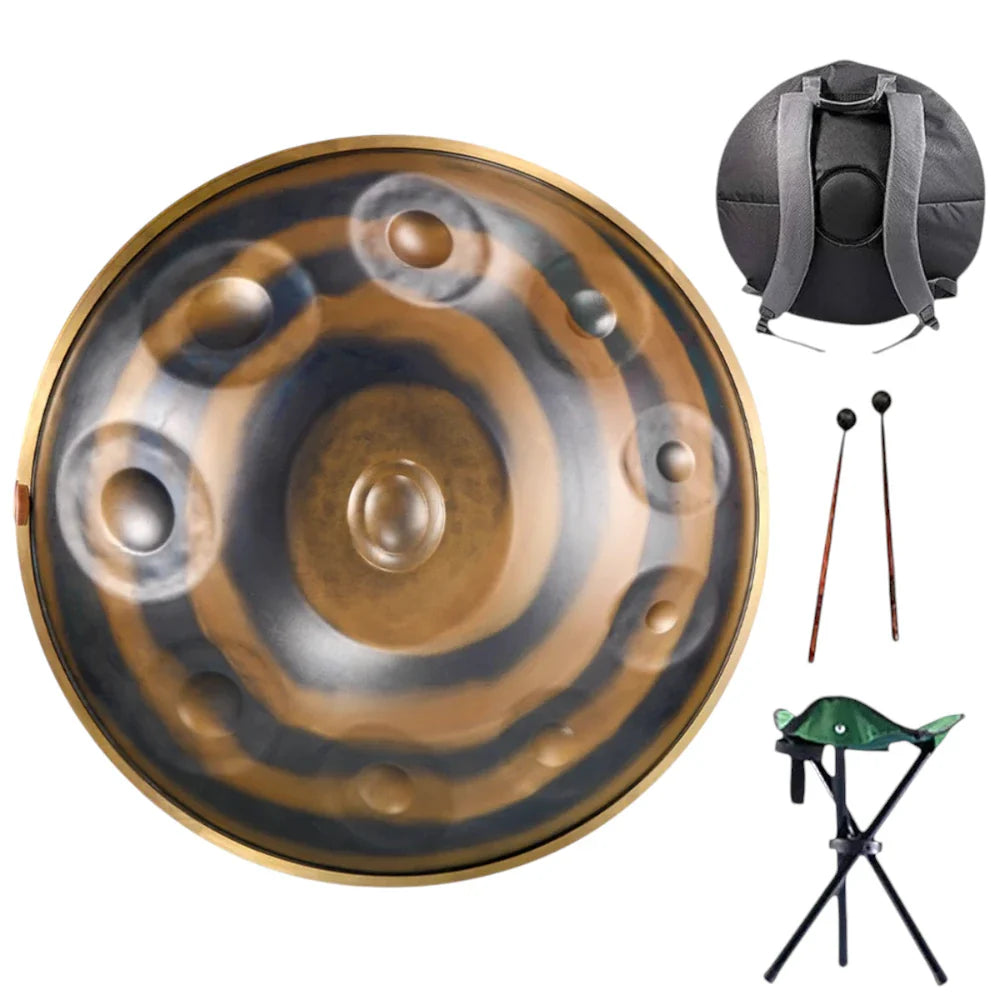 Handpan 10 notes en Ré Mineur