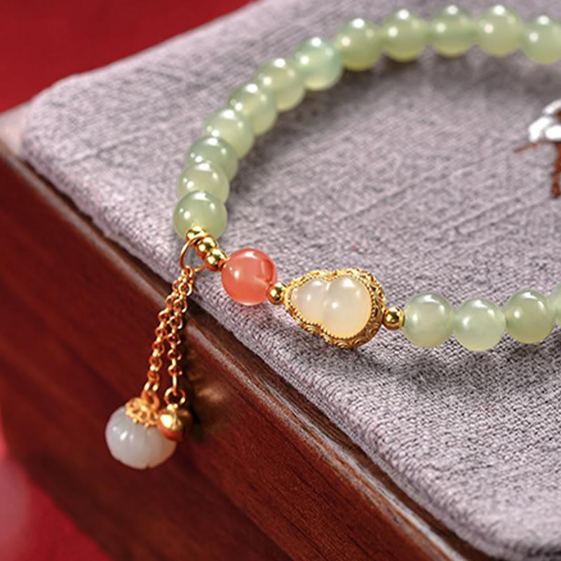 ATELIER-TIBET Bracelet Lotus Jade Hetian & Argent 925 – Abondance & Élégance