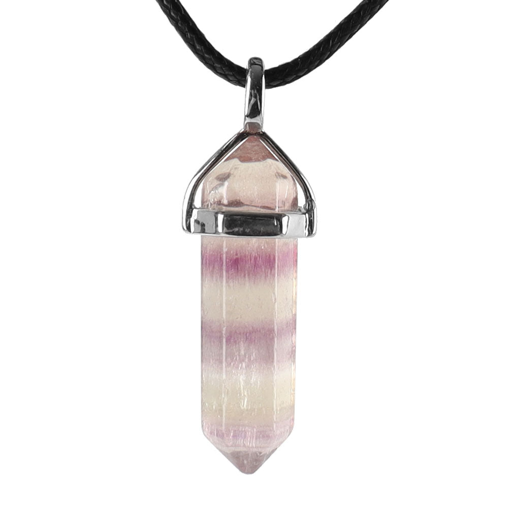 ATELIER-TIBET – Pendentif Chakra Hexagonal en Pierre Naturelle (38 mm)