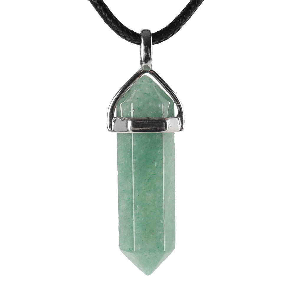 ATELIER-TIBET – Pendentif Chakra Hexagonal en Pierre Naturelle (38 mm)