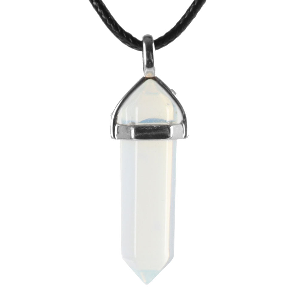 ATELIER-TIBET – Pendentif Chakra Hexagonal en Pierre Naturelle (38 mm)