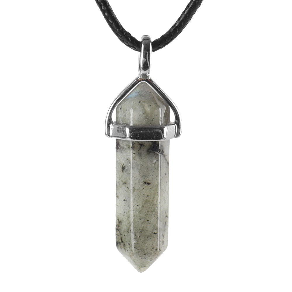 ATELIER-TIBET – Pendentif Chakra Hexagonal en Pierre Naturelle (38 mm)