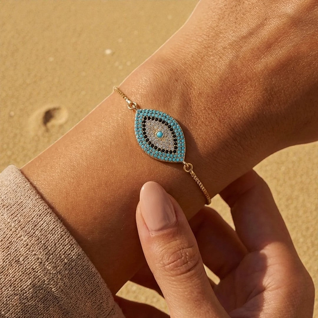 ATELIER-TIBET – Bracelet Oeil Bleu - Protection du Mauvais Œil