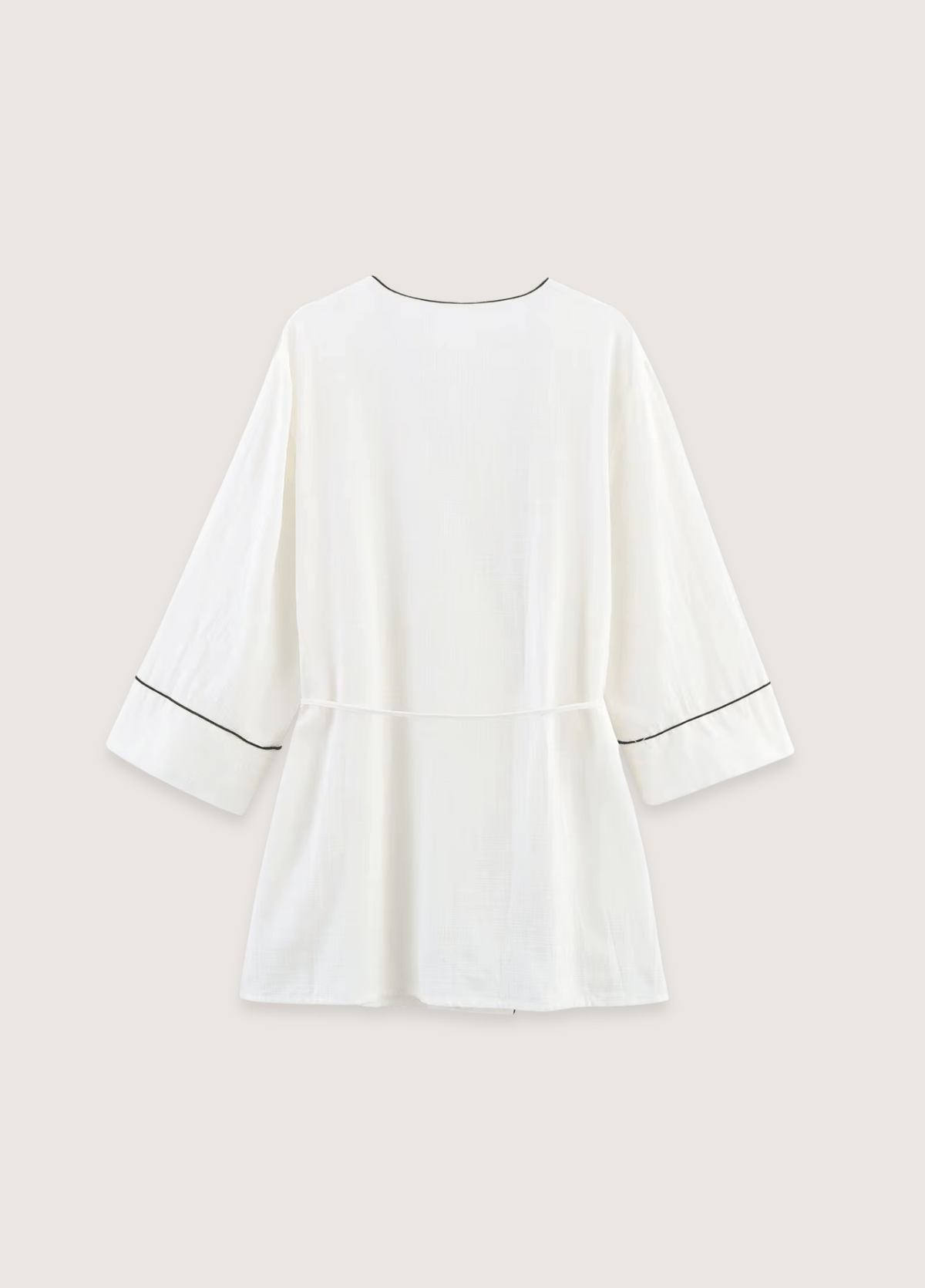 Kimono court femme uni blanc – Yuki